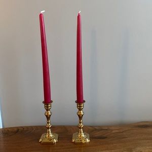 Brass candle holders